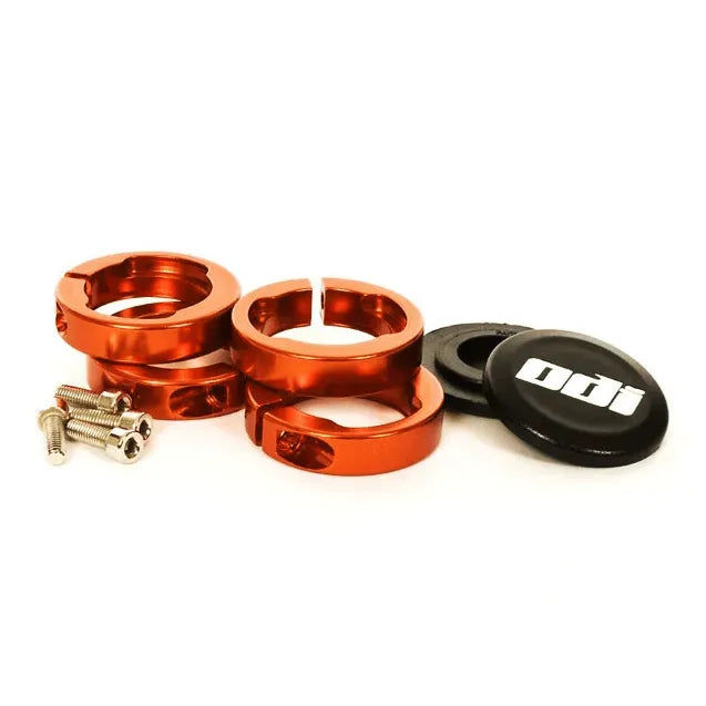 ODI Lock-On Jaw BMX Race/MTB/Downhill Grip Clamps - Orange