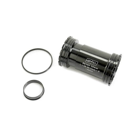 SD BMX Race Bottom Bracket Threaded Lock - BB386 - Black