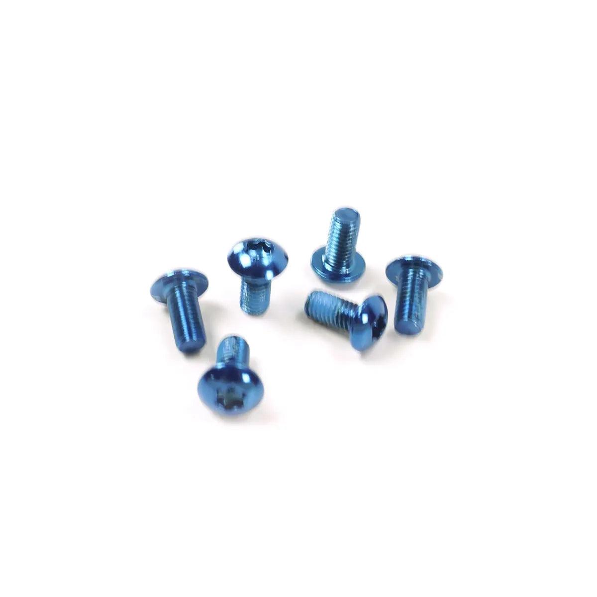 SD BMX Race/MTB/Downhill Bengal Rotor Fixing Bolts M5 - 6Pcs - Blue