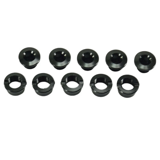 SD Alloy BMX Race Chainring Bolts - 5Pcs - Black