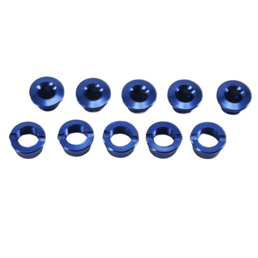 SD Alloy BMX Race Chainring Bolts - 5Pcs - Blue