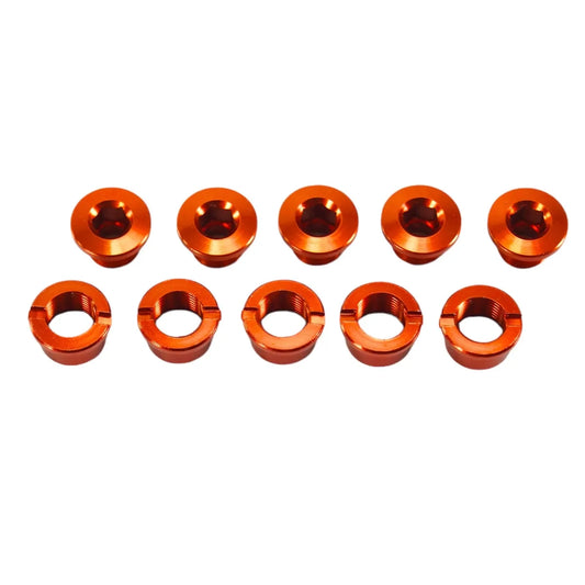 SD Alloy BMX Race Chainring Bolts - 5Pcs - Orange