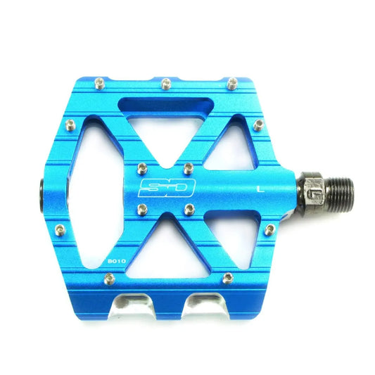 SD CNC V2 Expert BMX Race/MTB/Downhill Flat Pedals - Blue