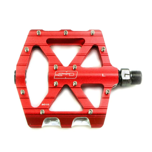 SD CNC V2 Expert BMX Race/MTB/Downhill Flat Pedals - Red