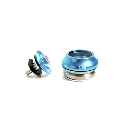 SD Integrated  BMX Race Headset - Cyan Blue