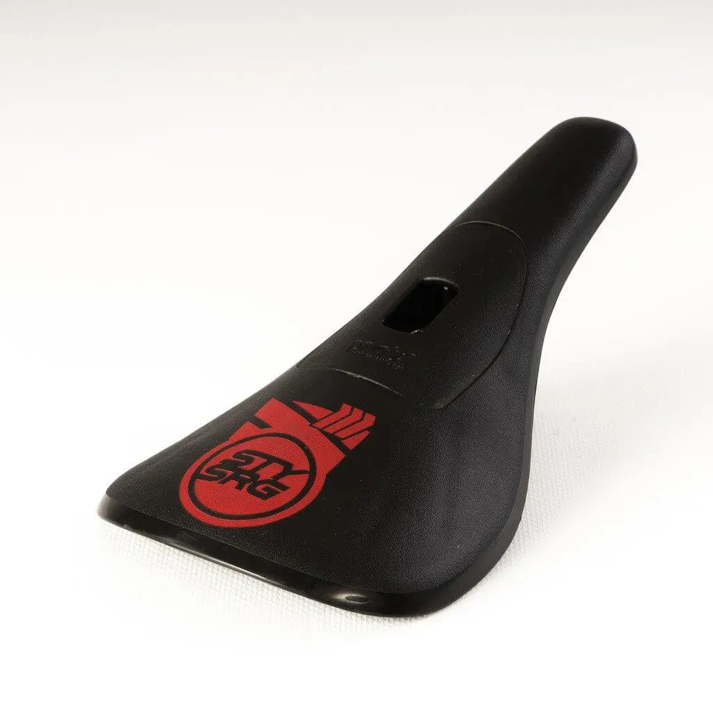 Stay Strong Fast Chevron Plastic Pivotal BMX Race/MTB/Downhill Seat - Red Print