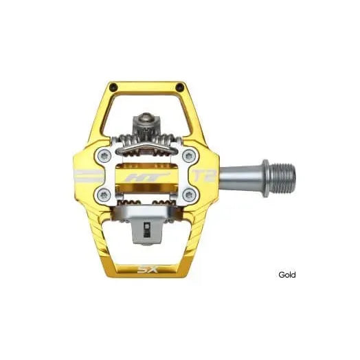 HT T2 SX BMX Race/MTB/Downhill Clip Pedals - Gold