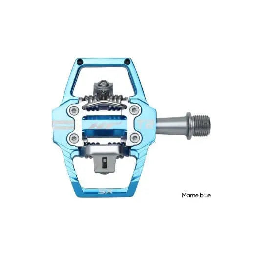 HT T2 SX BMX Race/MTB/Downhill Clip Pedals - Marine Blue