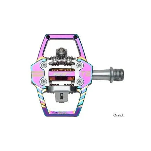 HT T2 SX BMX Race/MTB/Downhill Clip Pedals - Oil Slick