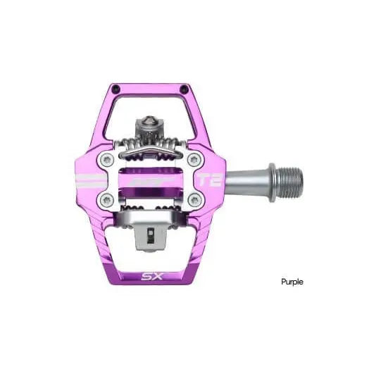 HT T2 SX BMX Race/MTB/Downhill Clip Pedals - Purple