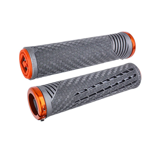 ODI  Connor Fields V2.1 Lock-On BMX Race/MTB/Downhill Grips - 135mm - Graphite /Orange