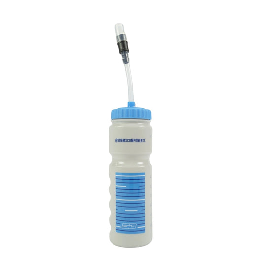 SD Drinking Bottle V4 With Straw - Grey/Blue