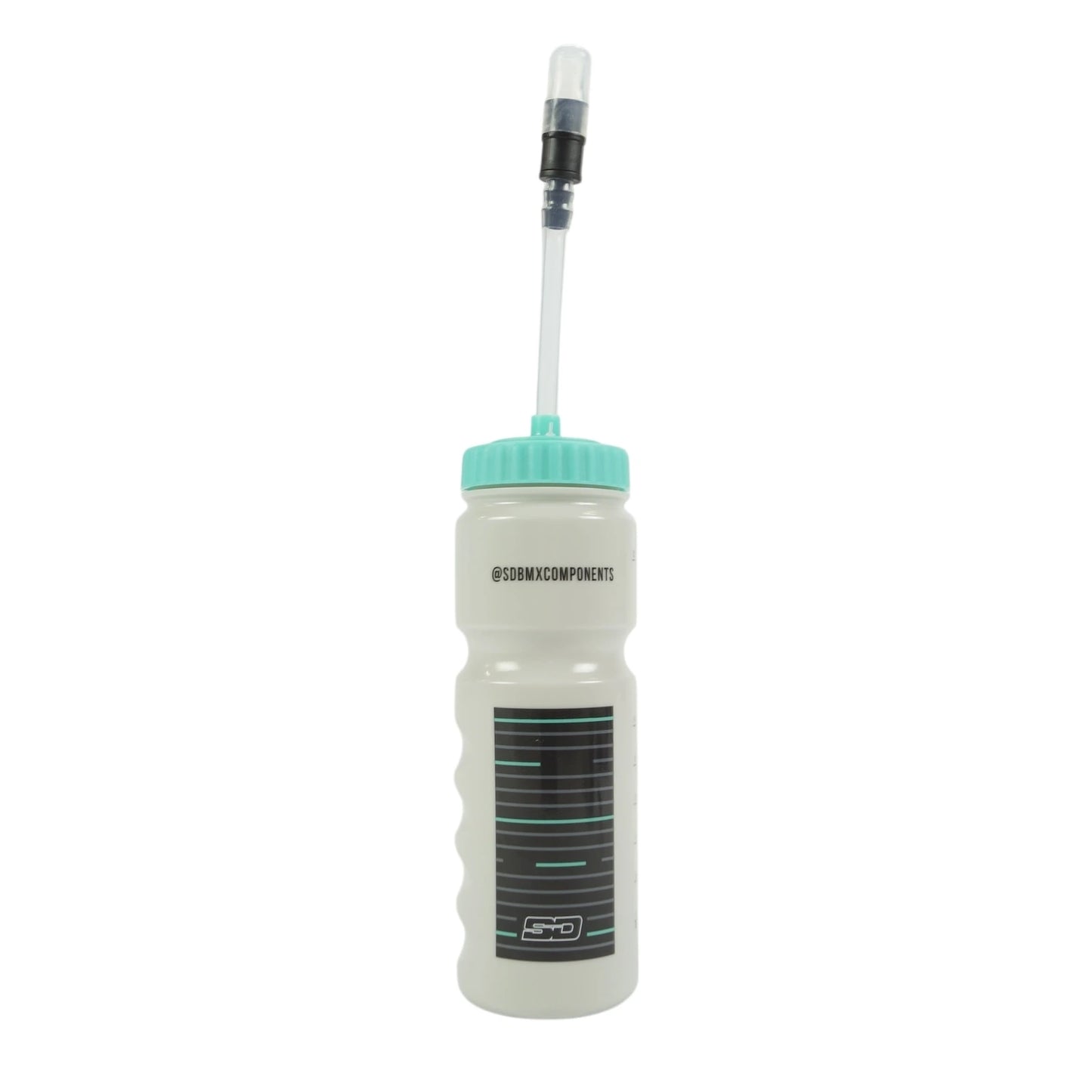 SD Drinking Bottle V4 With Straw - Grey/Mint