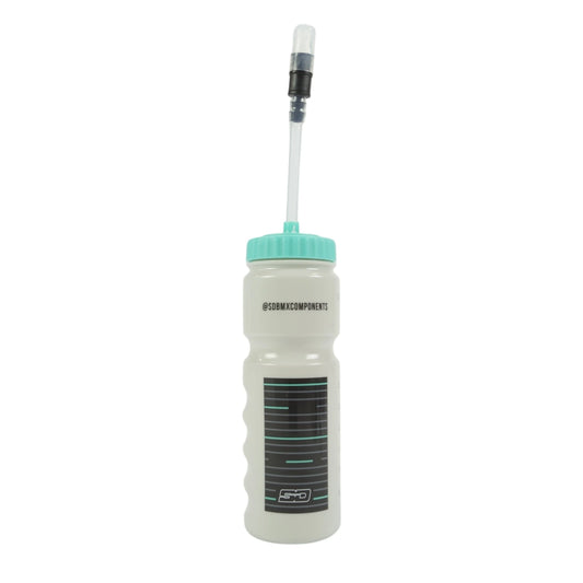 SD Drinking Bottle V4 With Straw - Grey/Mint