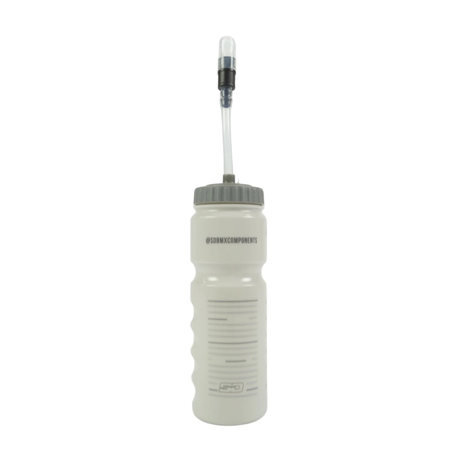SD Drinking Bottle V4 With Straw - Grey/Dark Grey