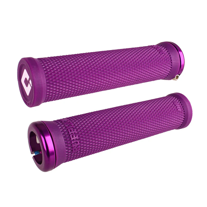 ODI Ruffian XL V2.1 Lock-On BMX Race/MTB/Downhill Grips - 135mm - Purple