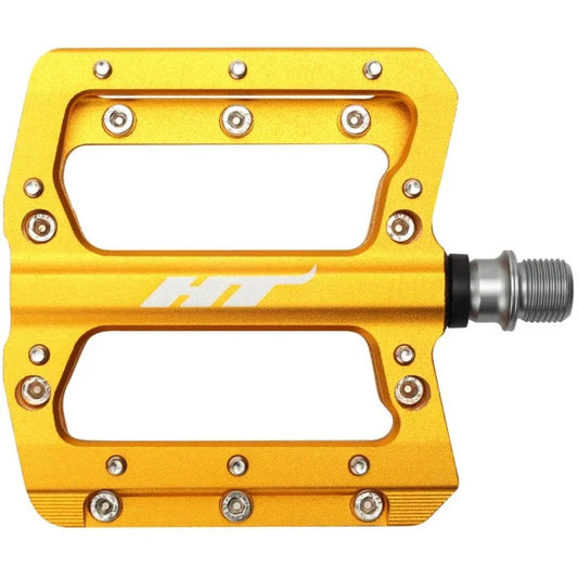 HT AN14A SX BMX Race/MTB/Downhill Flat Pedals - Gold