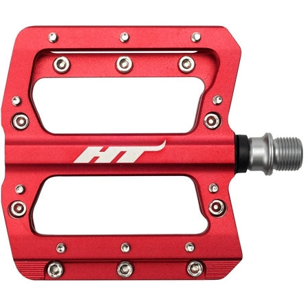 HT AN14A SX BMX Race/MTB/Downhill Flat Pedals - Red