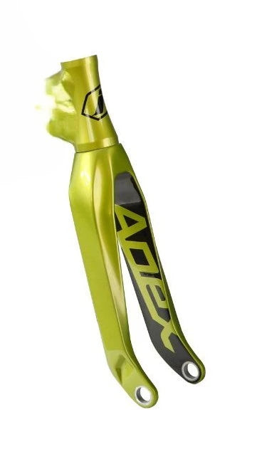 Pride Racing Apex Tapered Carbon BMX Race Fork - AM Lime