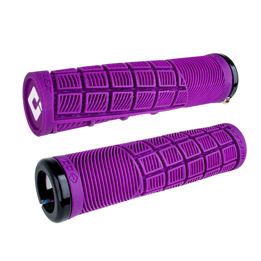 ODI Reflex V2.1 Lock-On BMX Race/MTB/Downhill Grips - 135mm - Purple