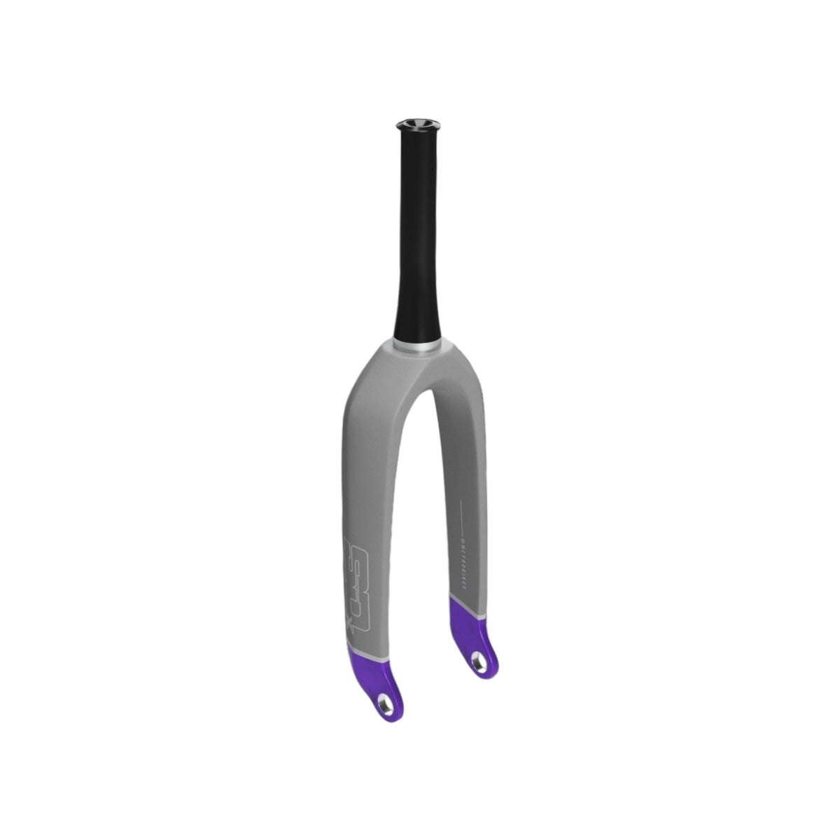 SD Expert V2 Carbon BMX Race Fork - 10mm - Matte Grey/Grey/Purple