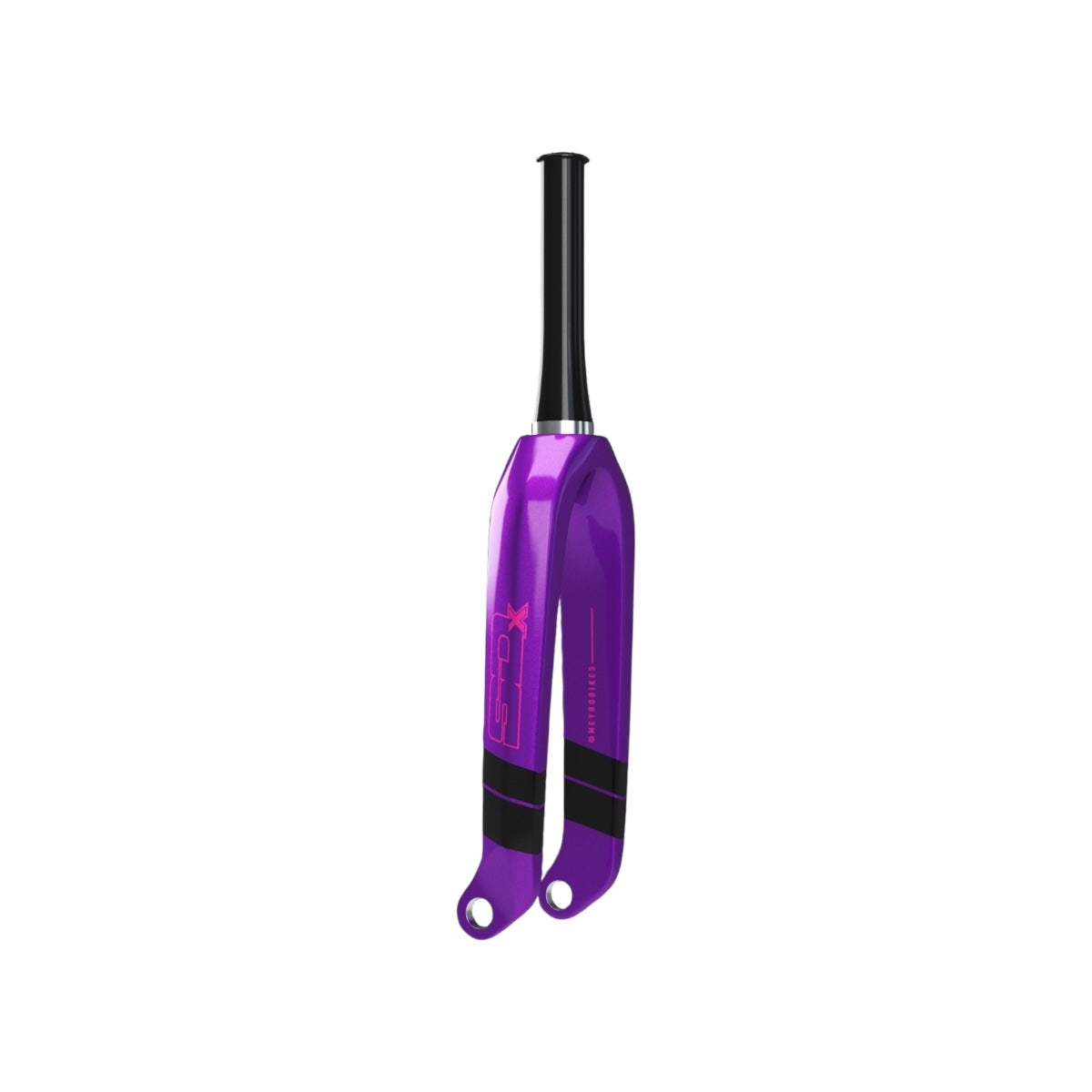 SD Junior V2 Carbon BMX Race Fork - 10mm - Purple/Pink/Black