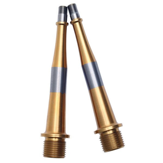 HT T2 SX BMX Race/MTB/Downhill Clip Pedal CNC Spindles - Titanium Gold
