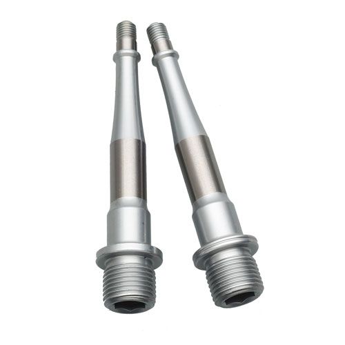 HT T2 SX BMX Race/MTB/Downhill Clip Pedal CNC Short Spindles -  Silver