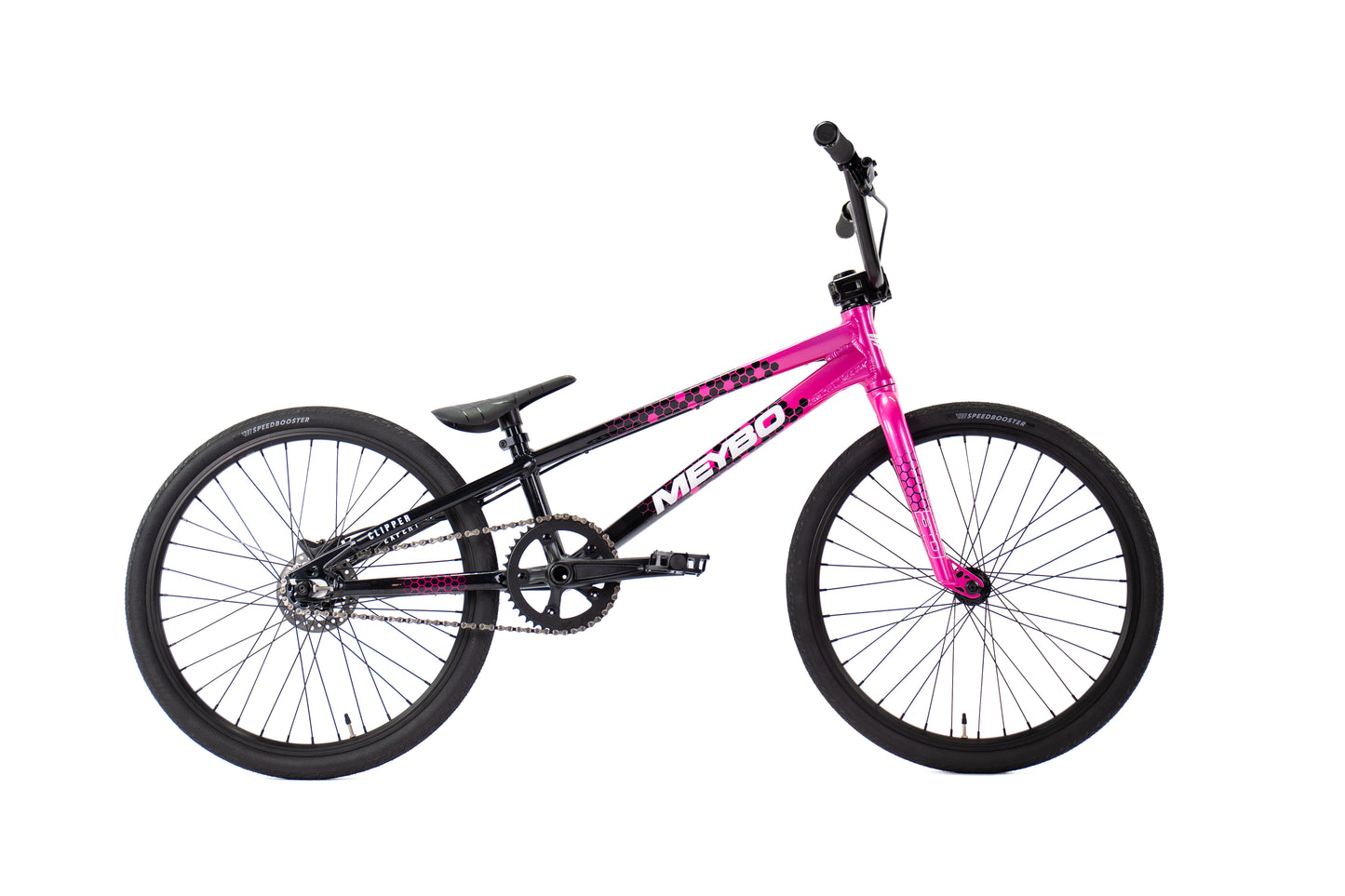 Meybo Clipper 2026 BMX Race Bike - Black/Pink/White
