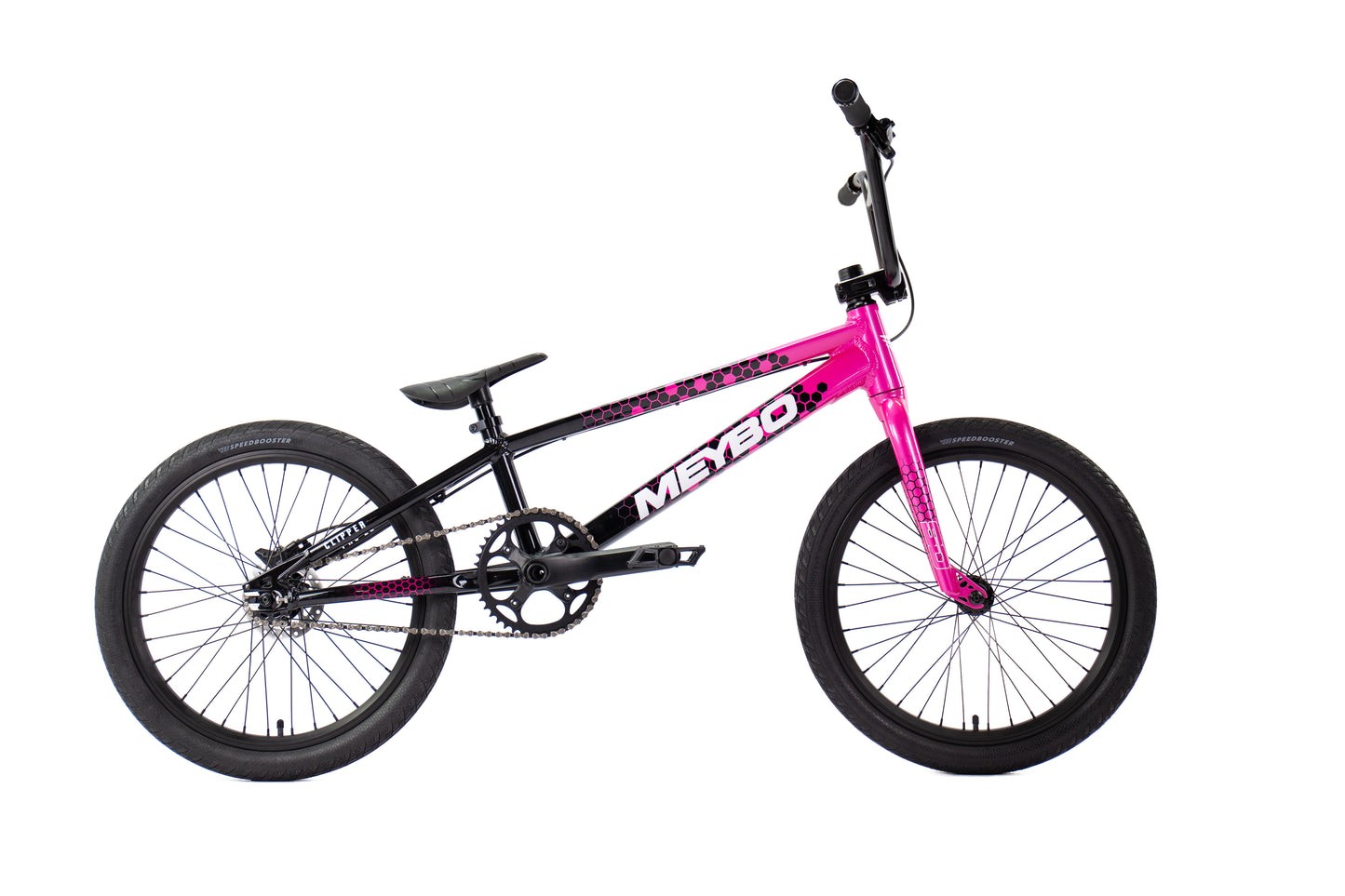Meybo Clipper 2026 BMX Race Bike - Black/Pink/White