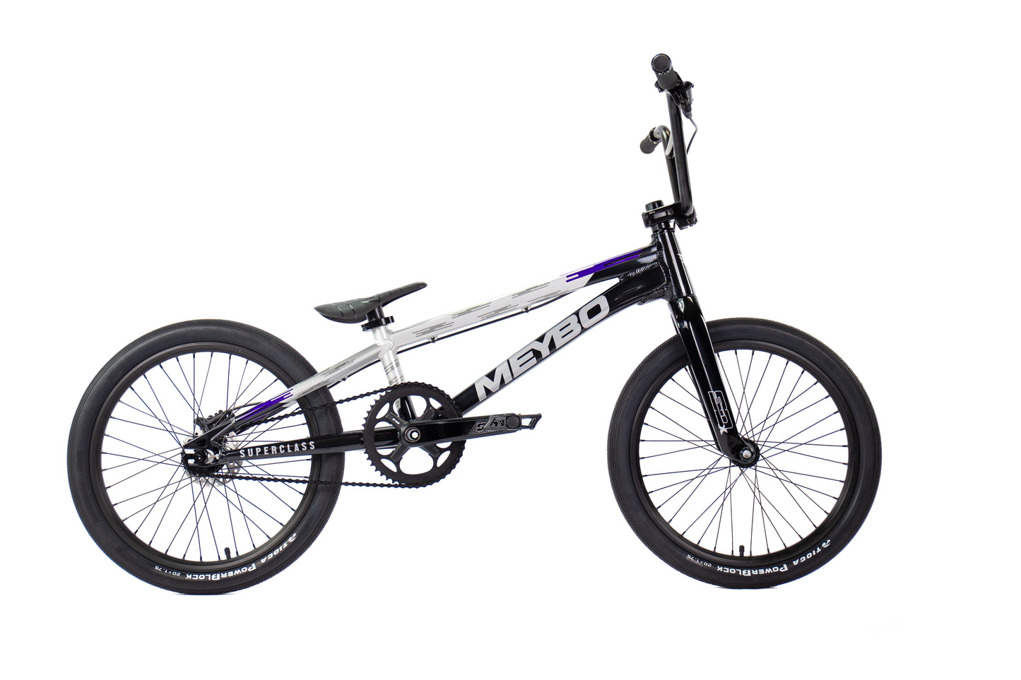 Meybo Superclass 2026 BMX Race Bike - Black/Grey/Purple