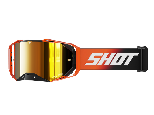 Shot Lite BMX Race/Downhill Goggles - Solid Orange Glossy