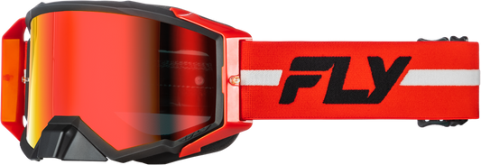 Fly Racing Zone Pro BMX Race/MTB/Downhill Goggles - Red/Black/Grey