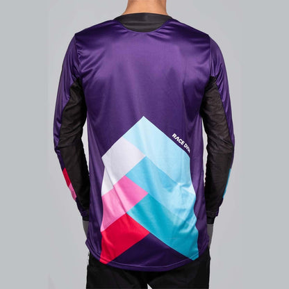 Stay Strong Chevron BMX Race/MTB/Downhill Jersey - Purple