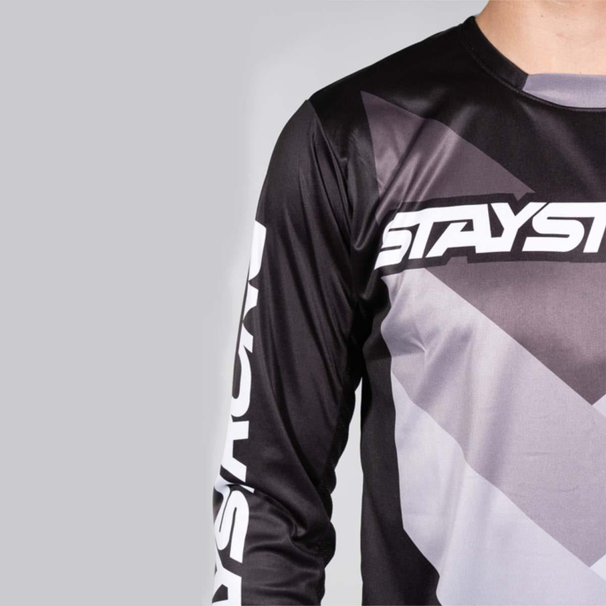 Stay Strong Chevron BMX Race/MTB/Downhill Jersey - Black