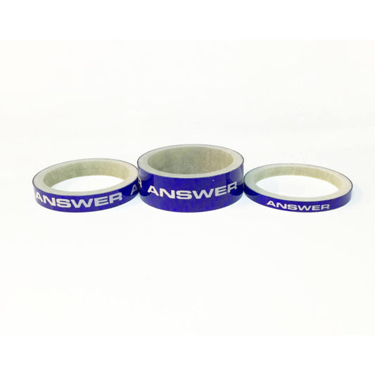 Answer Carbon BMX Race Stem Spacer - 3 Pack - Blue
