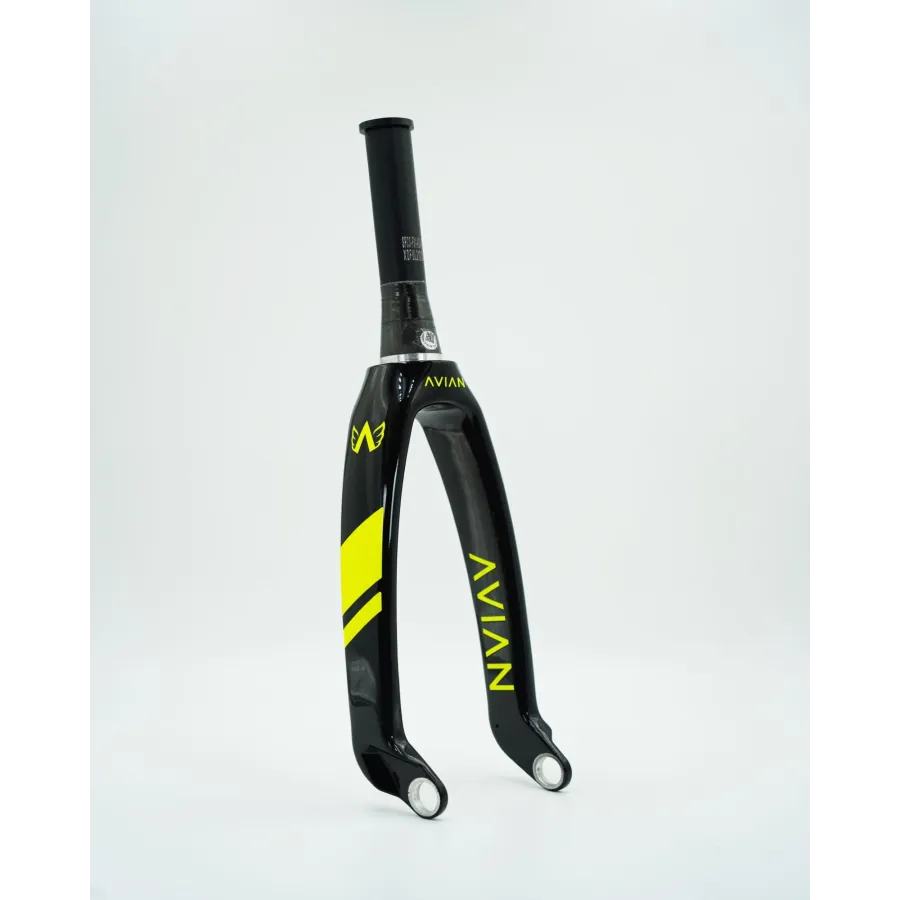 Avian Versus Tapered BMX Race Fork -  20mm - Evo Gloss Neo Yellow