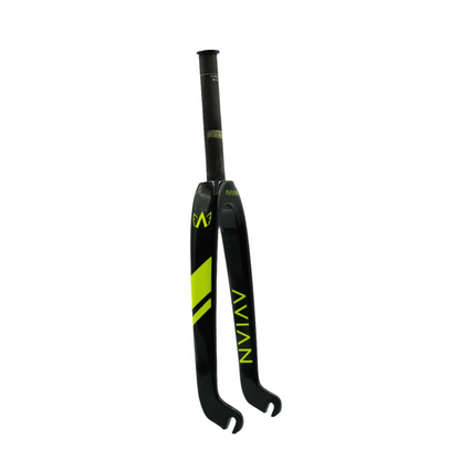 Youth Avian Versus Carbon BMX Race Fork - 10mm - Neon Yellow