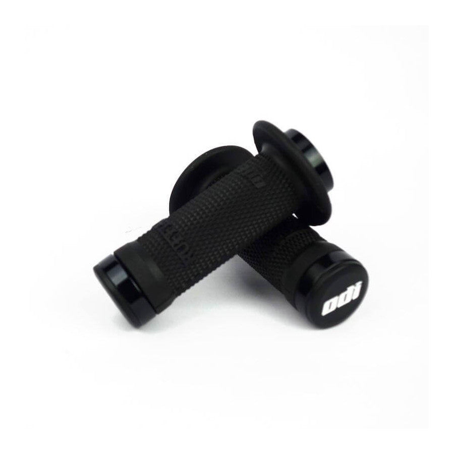 ODI Ruffian Lock-On BMX Race/MTB/Downhill Grips - Black/Black Clamps