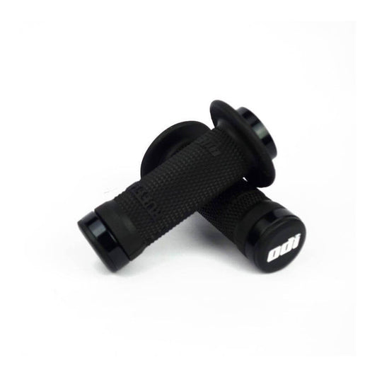 ODI Ruffian Lock-On BMX Race/MTB/Downhill Grips - Black/Black Clamps
