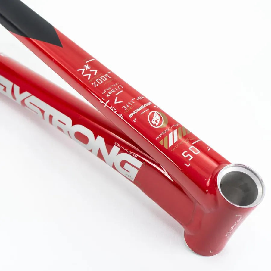 Stay Strong V5 Disc Only BMX Race Frame 2025 - Red/Black