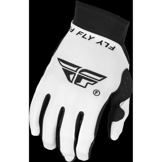 Fly Racing Pro Lite 2025 BMX Race/MTB/Downhill Gloves - White/Black