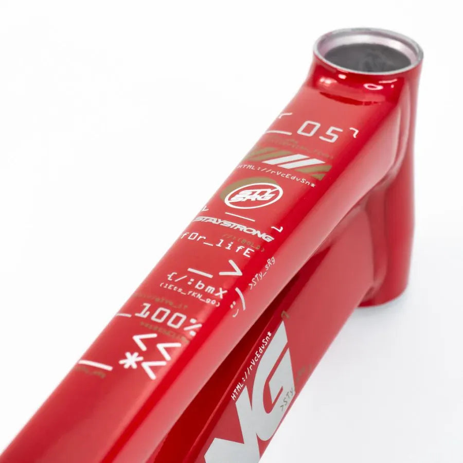 Stay Strong V5 Disc Only BMX Race Frame 2025 - Red/Black