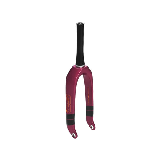 SD Tapered Carbon BMX Race Fork V2 Pro - 20mm - Berry/Orange/Black