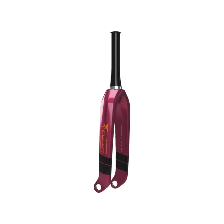 SD Tapered Carbon BMX Race Fork V2 Pro - 20mm - Berry/Orange/Black