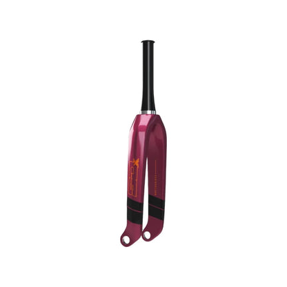 SD Tapered Carbon BMX Race Fork V2 Pro - 20mm - Berry/Orange/Black