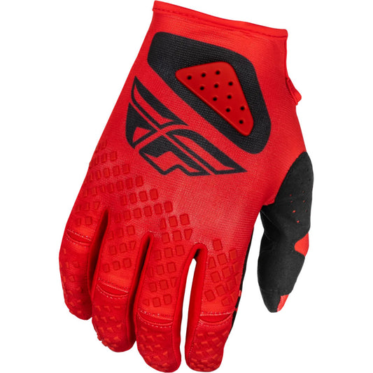 Fly Racing Kinetic Center 2025 BMX Race/MTB/Downhill Gloves - Red/Black