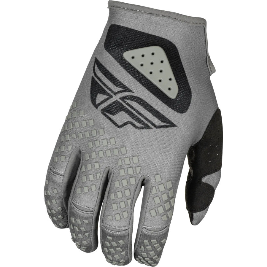 Fly Racing Kinetic Light 2025 BMX Race/MTB/Downhill Gloves - Grey/Black