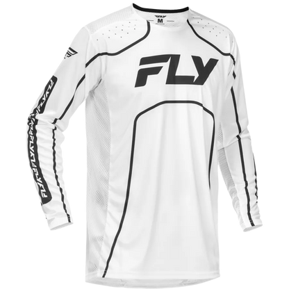Fly Racing Rayce 2026 BMX Race/MTB/Downhill Jersey - White/Black