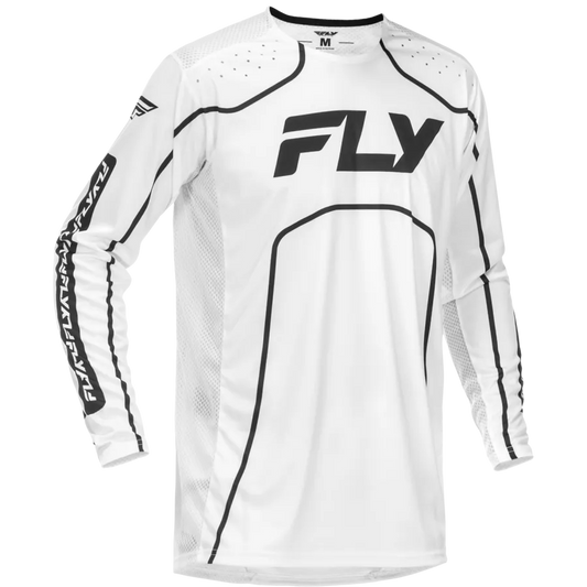 Fly Racing Rayce 2026 BMX Race/MTB/Downhill Jersey - White/Black